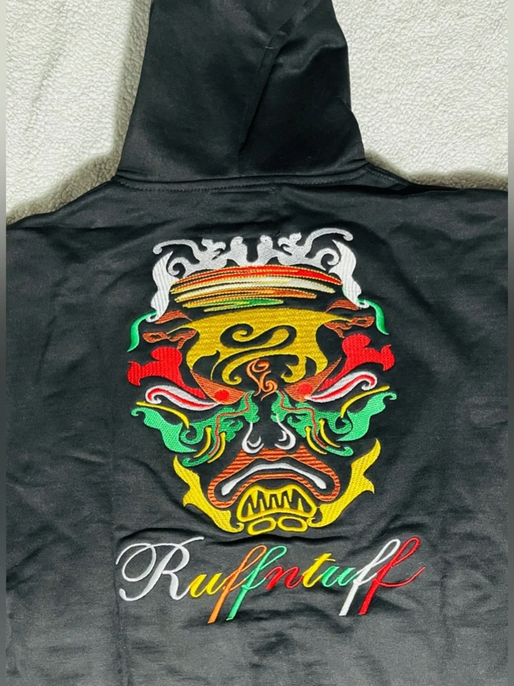 Ruff n Tuff NWT Black Zip-Up Hoodie Jacket with Hood Lining